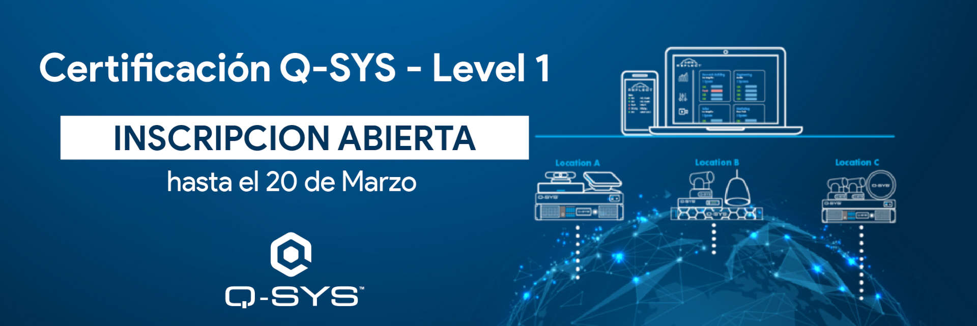 Certificaciòn Q-SYS Leve 1 - Incripciòn abierta